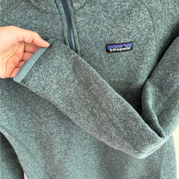 Patagonia Dark Teal Women’s Better Sweater 1/4 Zip Knitted Pullover - Small - Picture 9 of 14